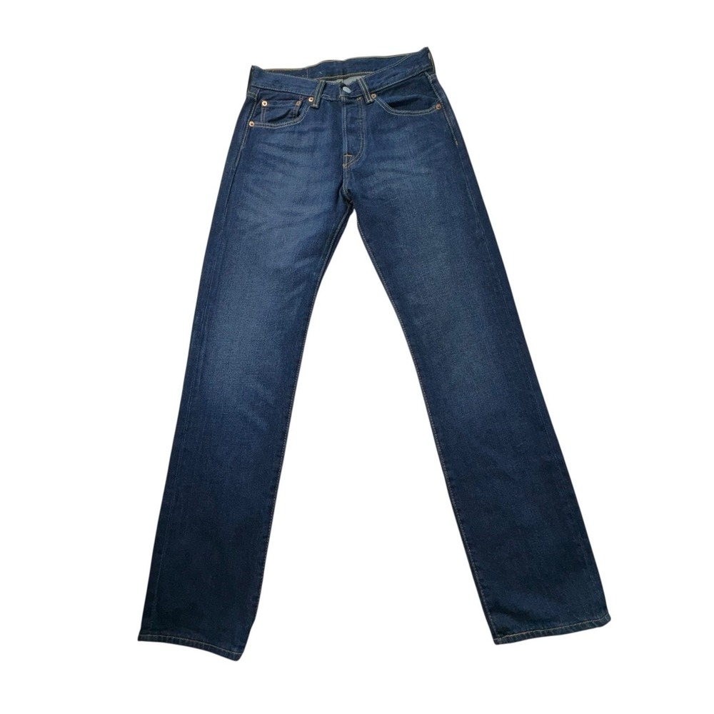 Levis 501 Original Straight Leg Dark Wash Men 26x32 NWOT - Picture 2 of 9